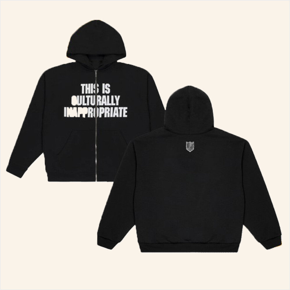 Clipse Merch This Is Culturally Inappropriate Zip Hoodie Gifts For Dudes Gifts For Fans-1