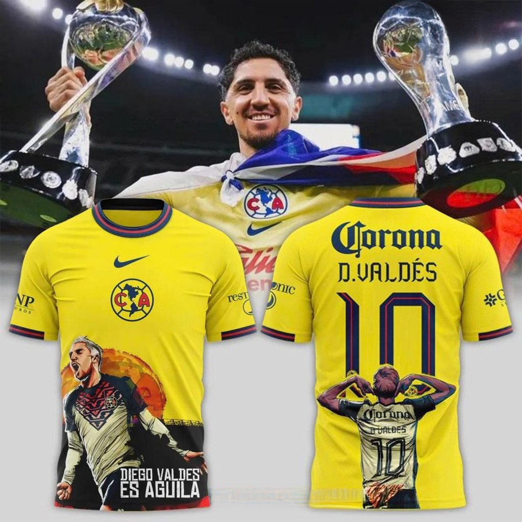 Club America Diego Valdes T-Shirt Fan Merch Gift Ideas For Husband-1 Club America Diego Valdes T-Shirt Fan Merch Gift Ideas For Husband-1
