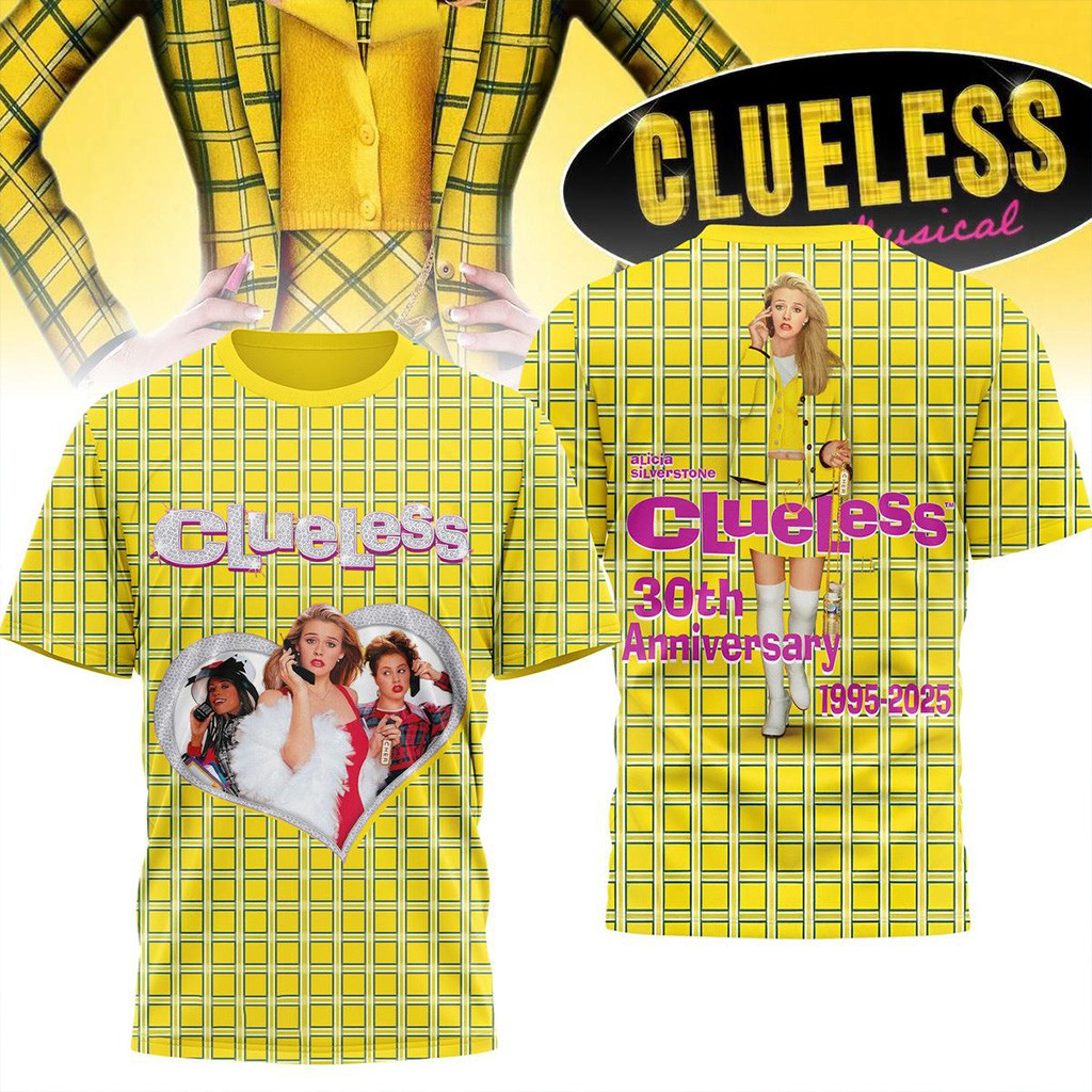 Clueless Alicia Silverstone 30th Anniversary 1995 2025 Shirt Clueless Merch Gifts For Fans-1 Clueless Alicia Silverstone 30th Anniversary 1995 2025 Shirt Clueless Merch Gifts For Fans-1