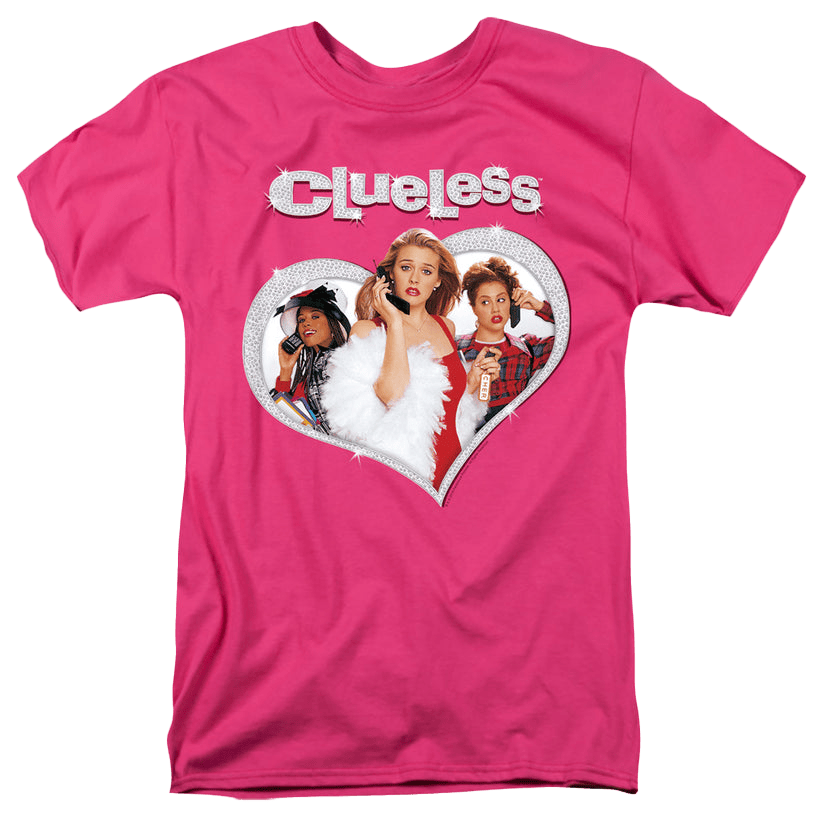 Clueless Merch Trevco Clueless Clueless Heart Womens T-Shirt Mothers Day Present Ideas-1