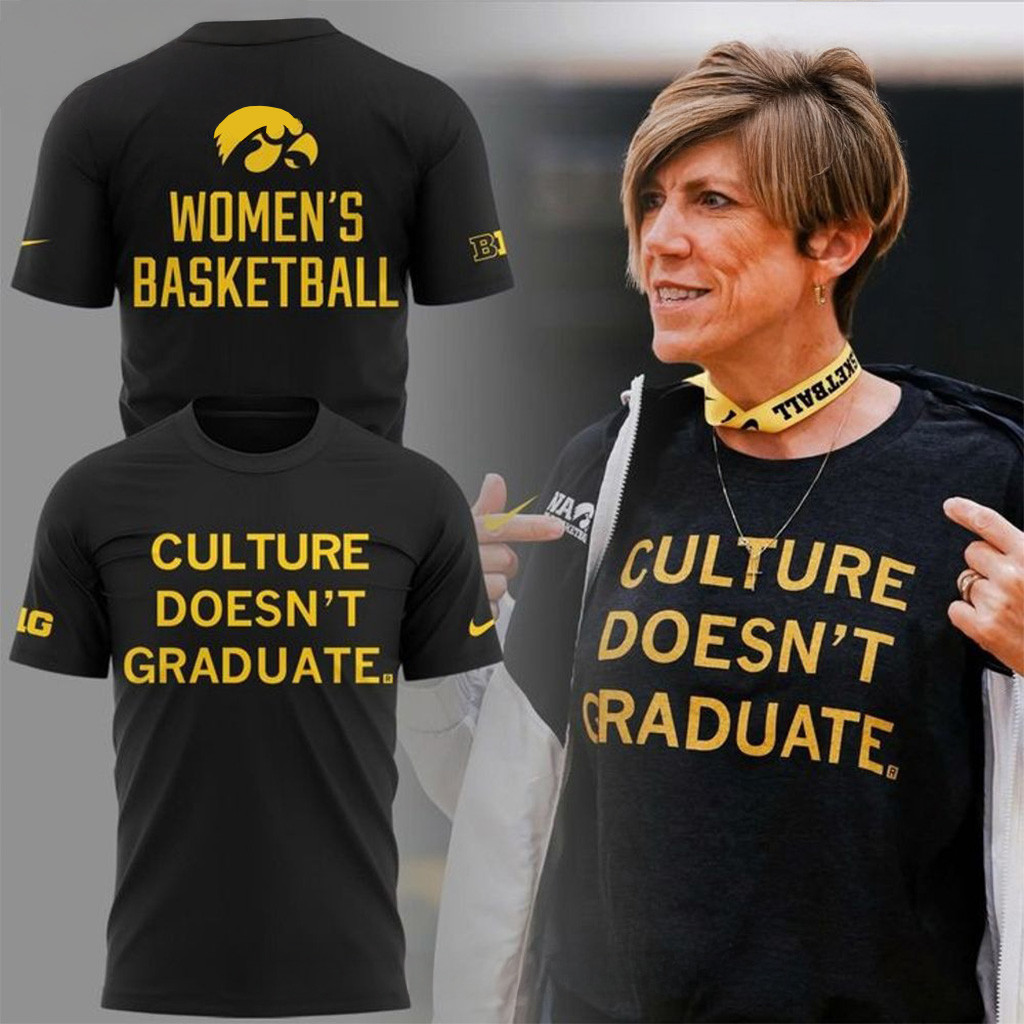 Coach Jan Jensen Iowa Hawkeyes Culture Doesn't Graduate Shirt Gifts For Basketball Fan-1