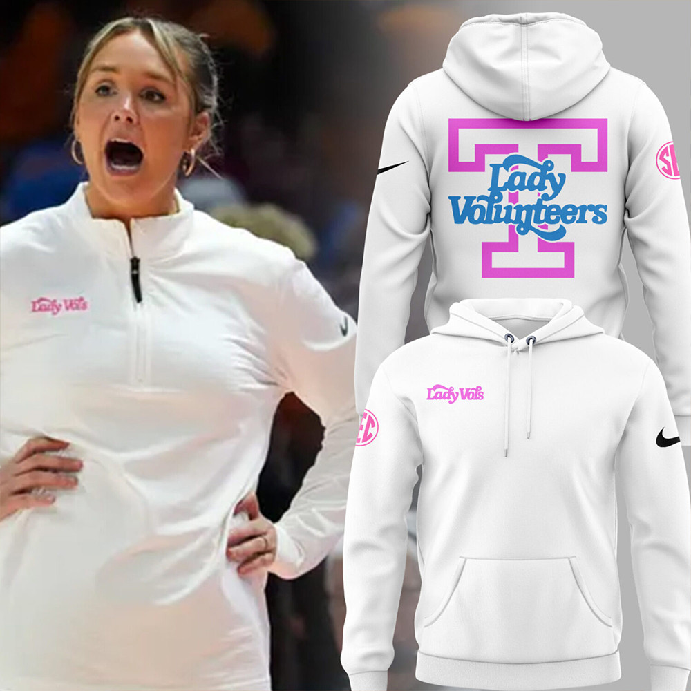 Coach Kim Caldwell Lady Vols Basketball White Hoodie Cool Gifts For Baseball Lovers-1
