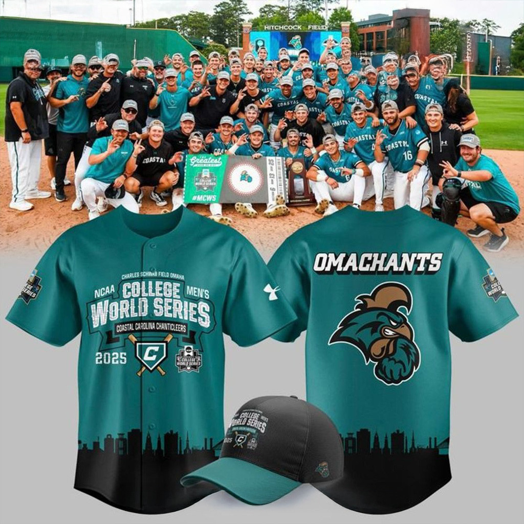 Coastal Carolina Chanticleers Baseball College World Series 2025 Jersey Chanticleers Merch-1 Coastal Carolina Chanticleers Baseball College World Series 2025 Jersey Chanticleers Merch-1