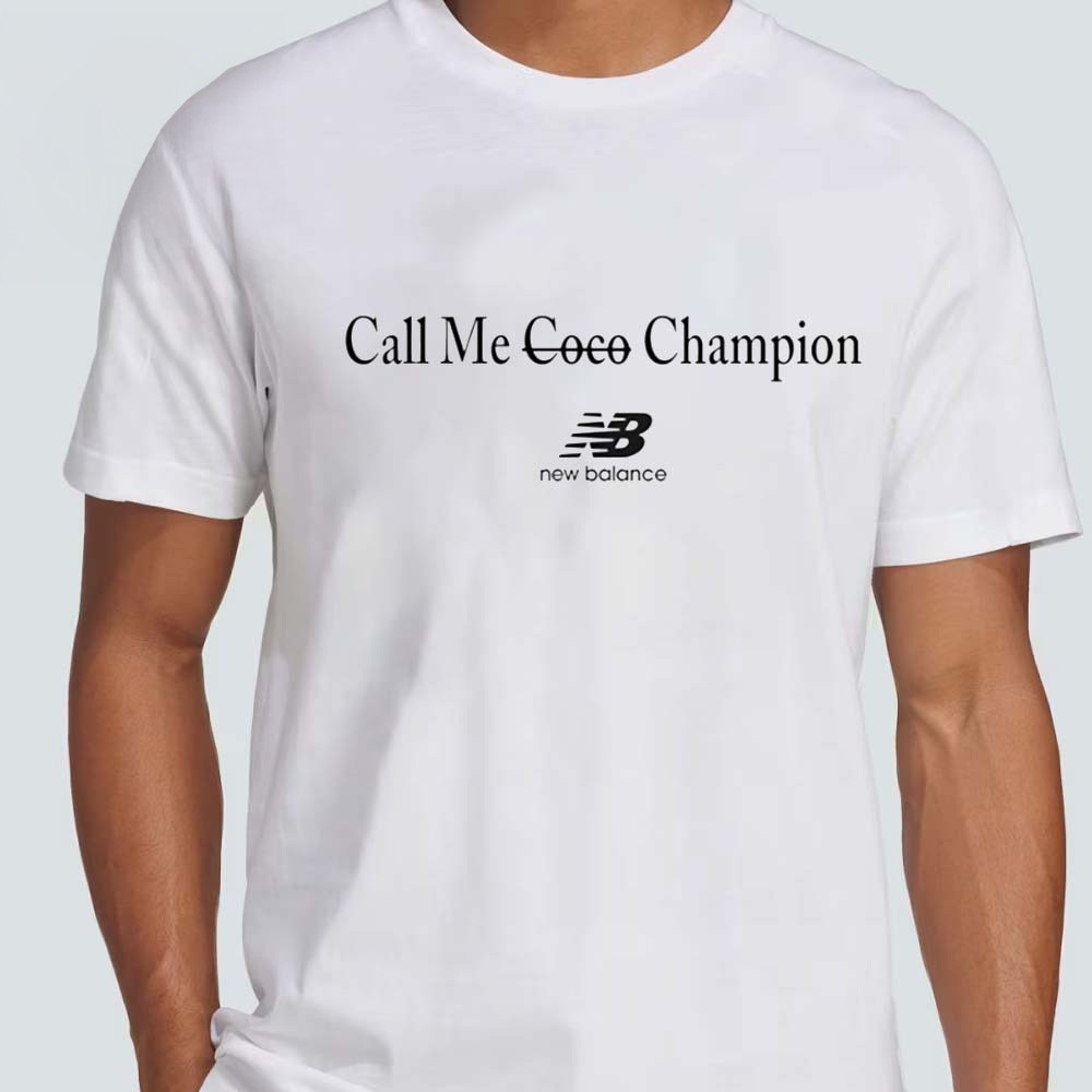 Coco Gauff X New Balance Call Me Champion T-Shirt Coco Gauff Merch Tennis Lovers Gifts-1