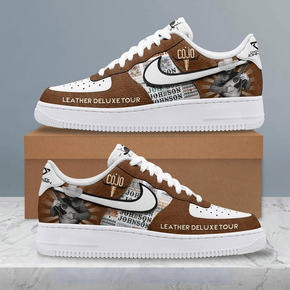 Cody Johnson Leather Deluxe Tour 2025 Nike Air Force Cody Johnson Merch Cool Mothers Day Gifts-1