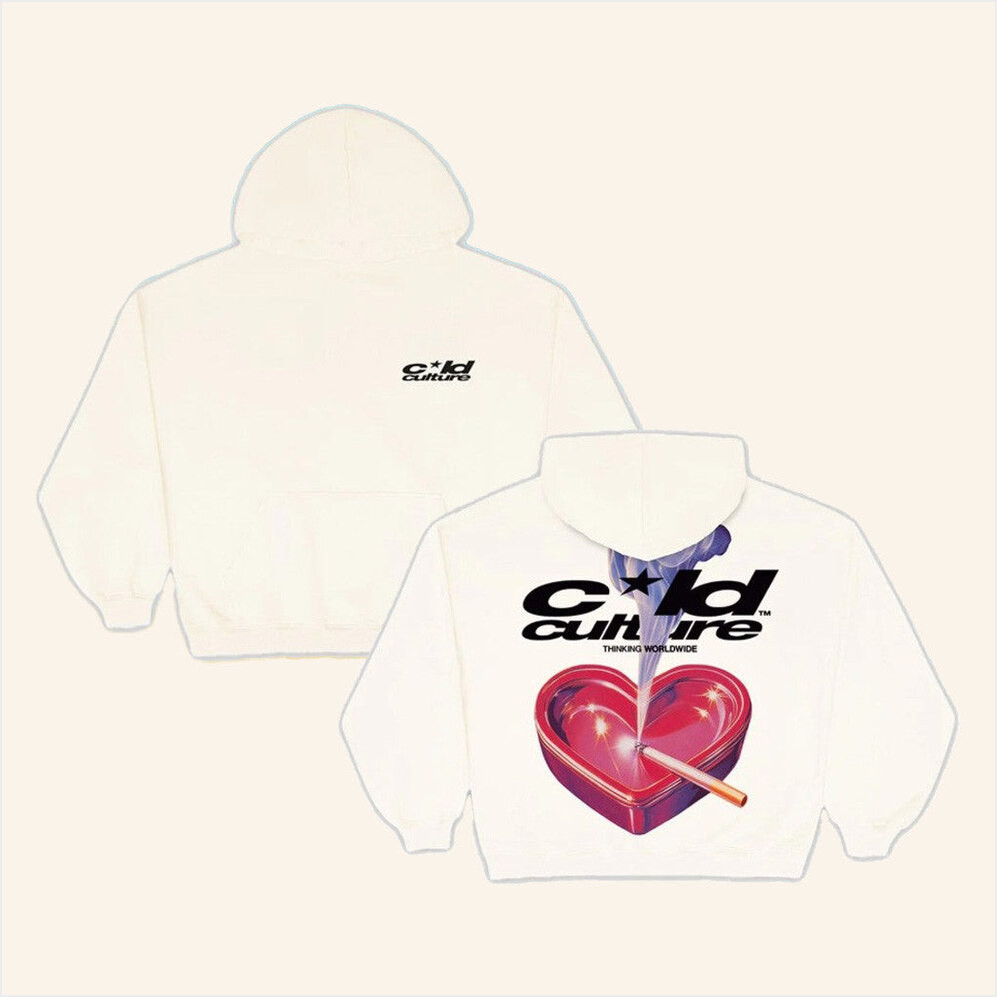 Cold Culture Merch Heart Ashtray Hoodie White Gifts For Wife Birthday Gifts For Best Friend-1