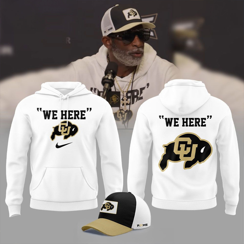 Colorado Buffaloes We Here Special Hoodie Colorado Buffaloes Merch Football Fan Gift Ideas-1 Colorado Buffaloes We Here Special Hoodie Colorado Buffaloes Merch Football Fan Gift Ideas-1