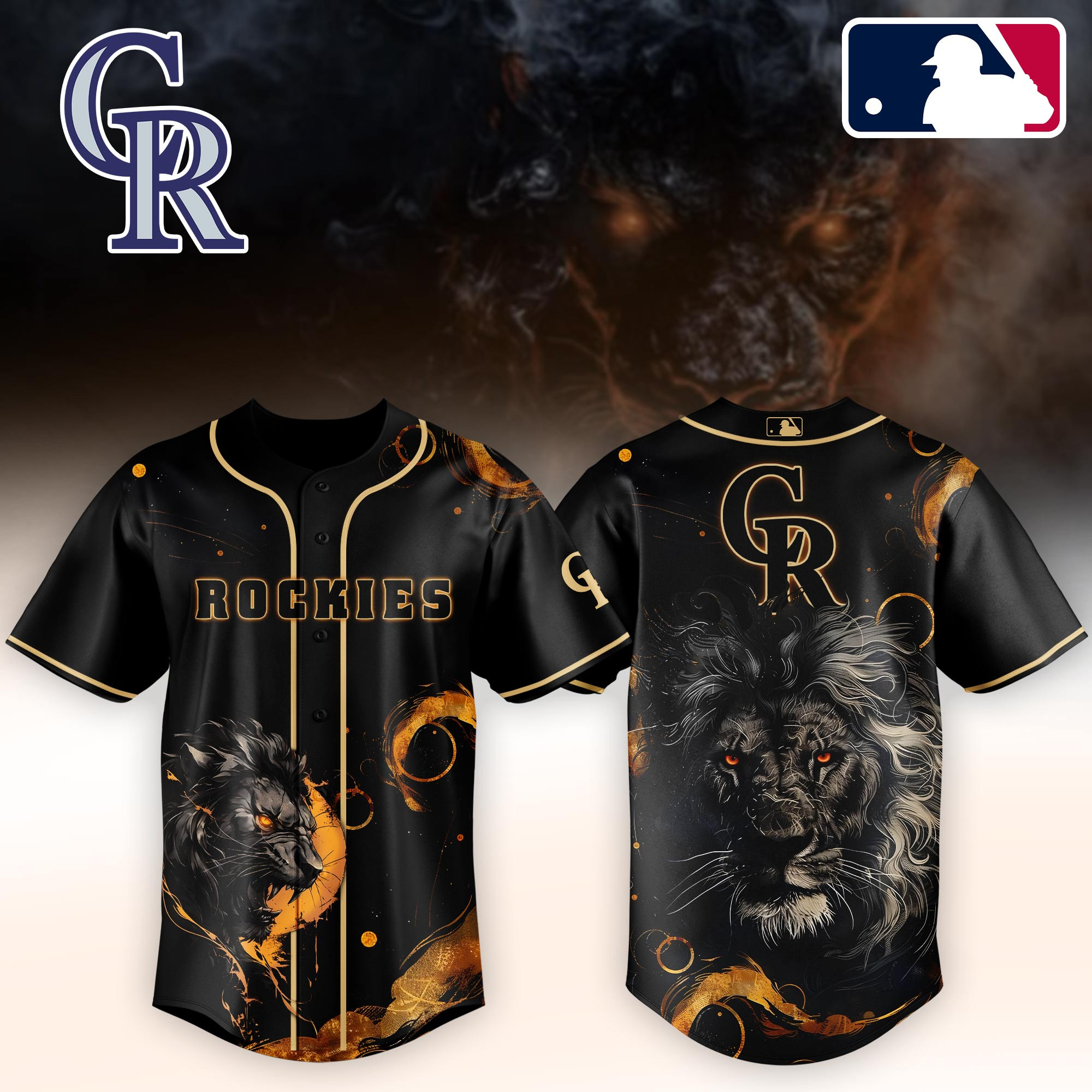 Colorado Rockies Mlb X Lion Baseball Jersey For Fans-1