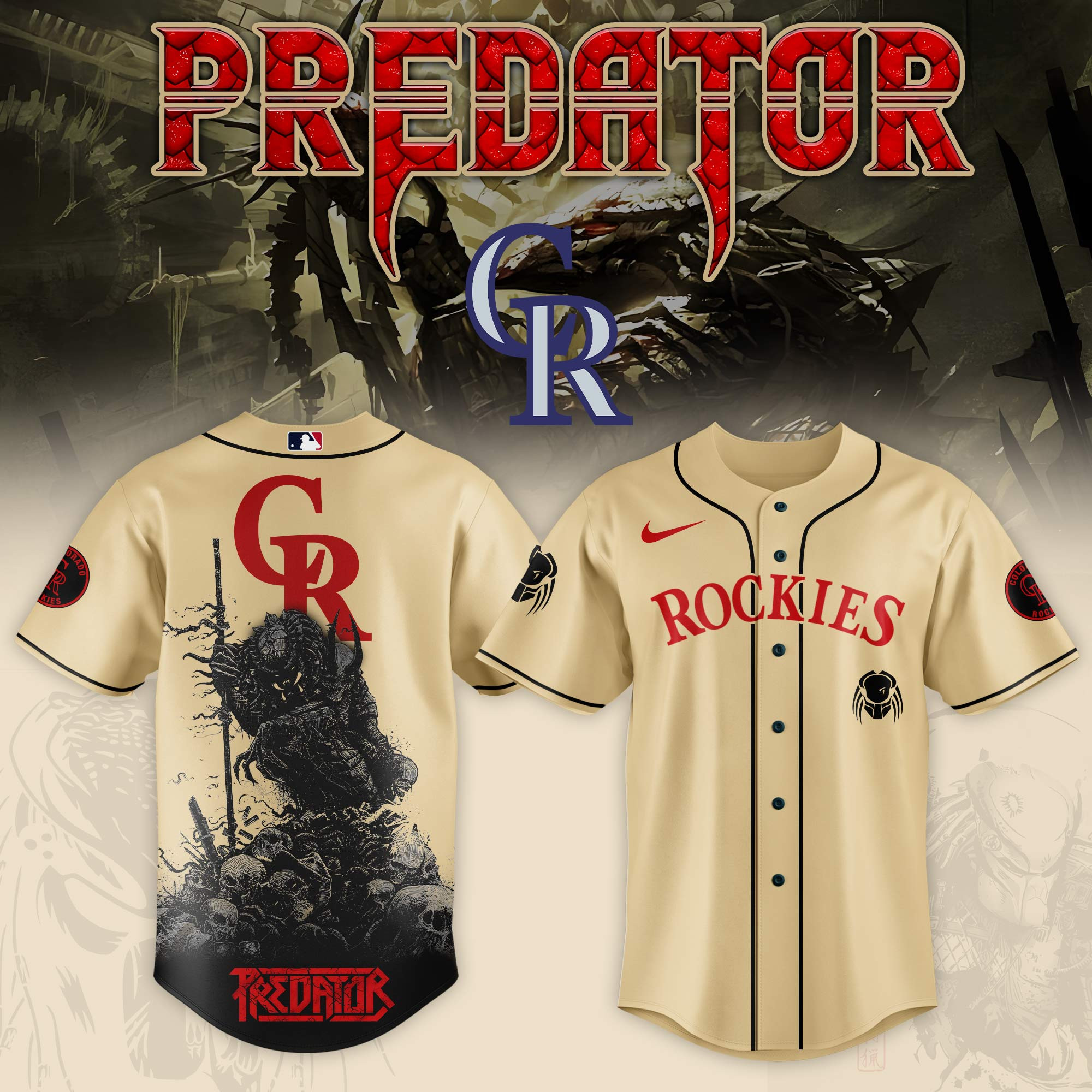 Colorado Rockies Mlb X Predator Baseball Jersey For Fans-1