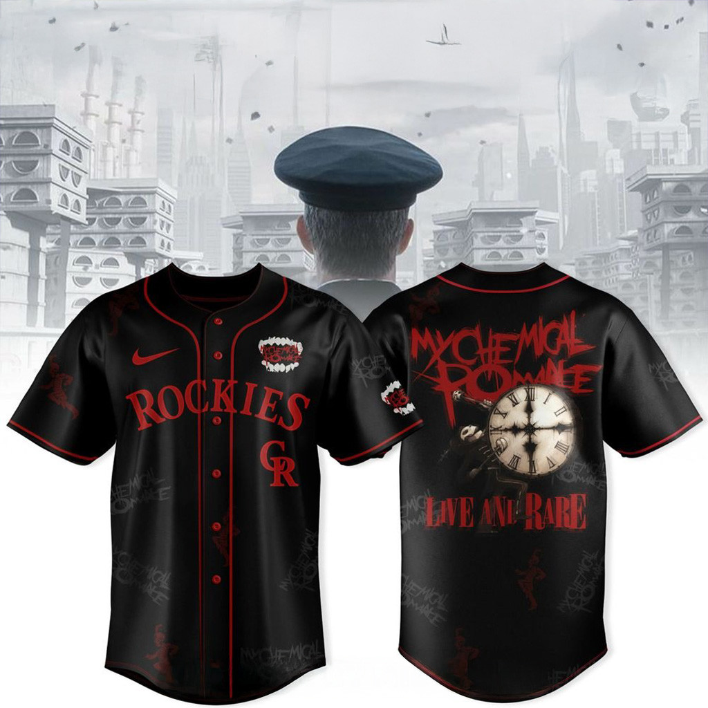 Colorado Rockies X My Chemical Romance Tour 2025 Jersey Colorado Rockies Merch For Fans-1