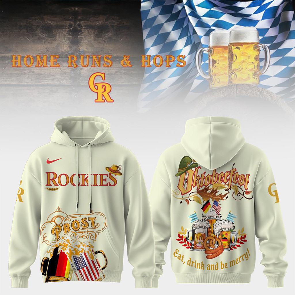 Colorado Rockies X Oktoberfest Home Runs Hops Hoodie Colorado Rockies Merch Fans Gifts-1