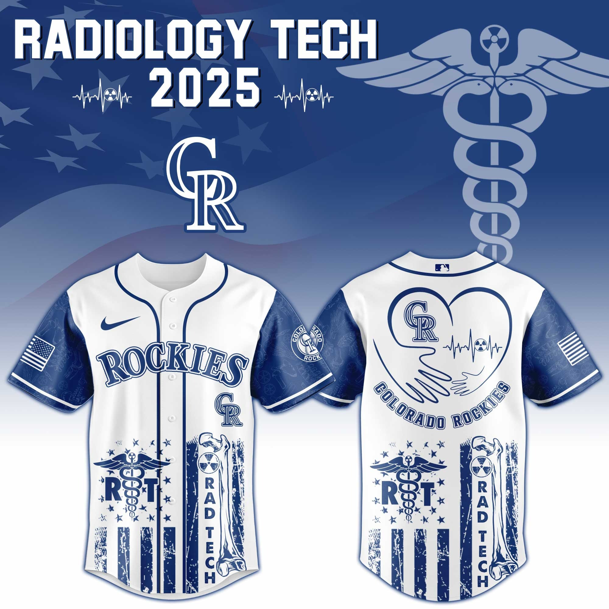 Colorado Rockies x Radiology Tech Night Exclusive Design Jersey Colorado Rockies Merch-1