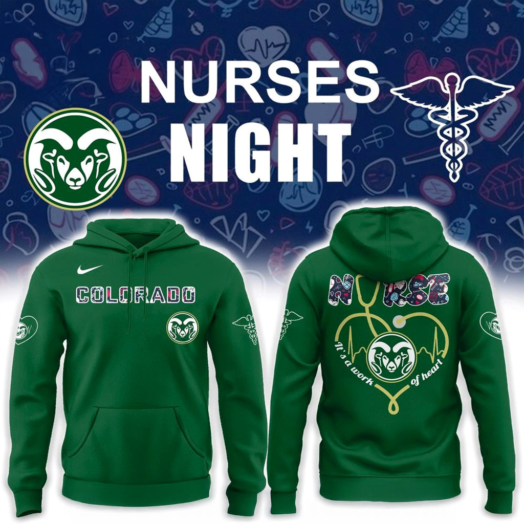 Colorado State Nurses Night Hoodie Fan Merch Christmas Gifts For Football Lovers-1