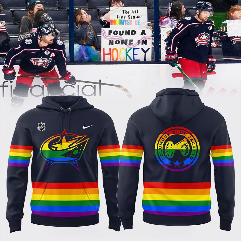 Columbus Blue Jackets NHL 2025 Limited Pride 2025 Hoodie NHL Merch Good Fathers Day Gifts-1