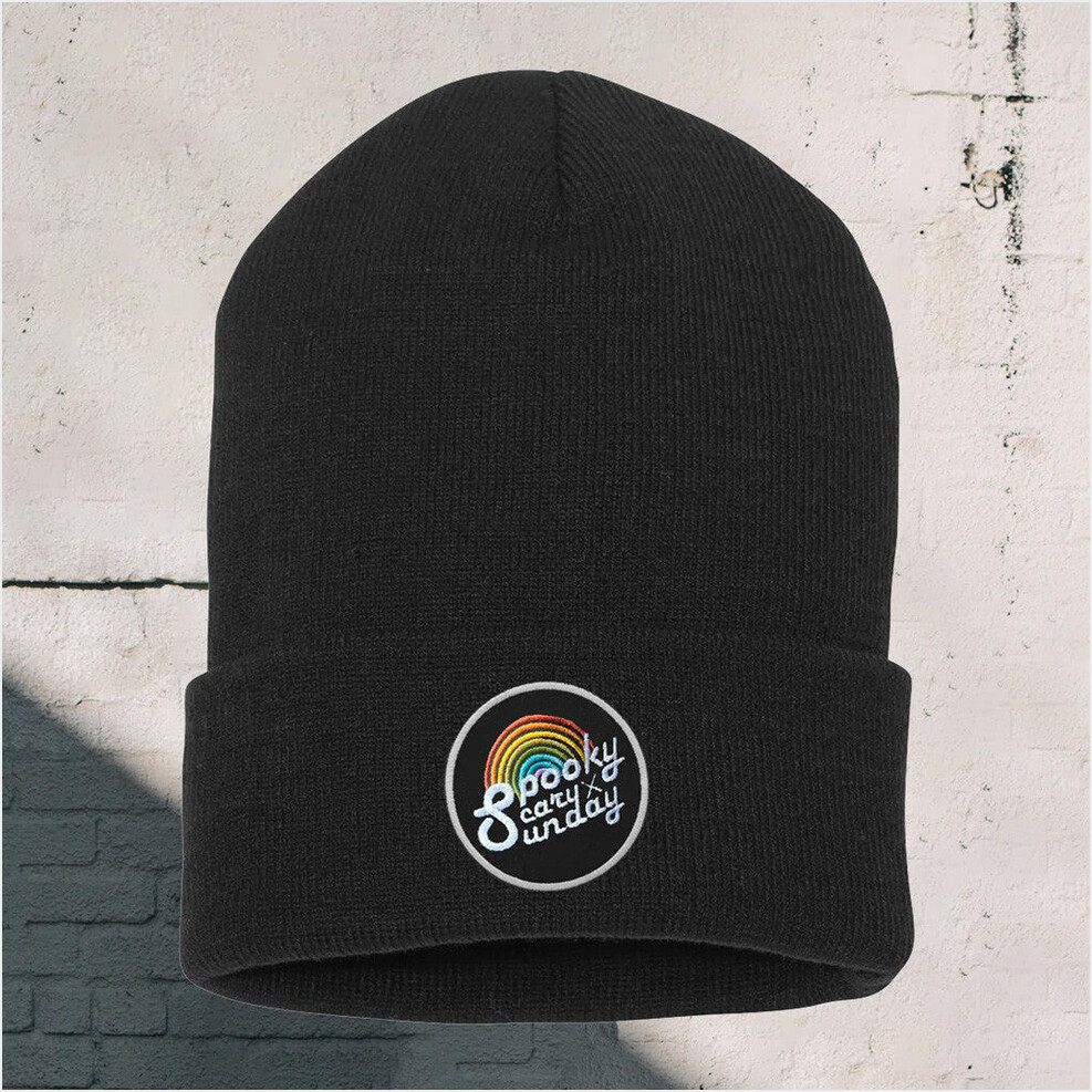 Coryxkenshin Merch Spooky Scary Sunday Beanie Gifts For Best Friends Birthday Gifts For Sister-1