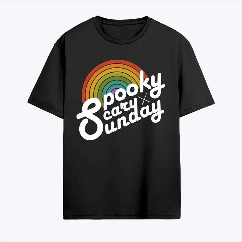 Coryxkenshin Merch Spooky Scary Sunday T-Shirt Gifts For Best Friends Birthday Gifts For Sister-1