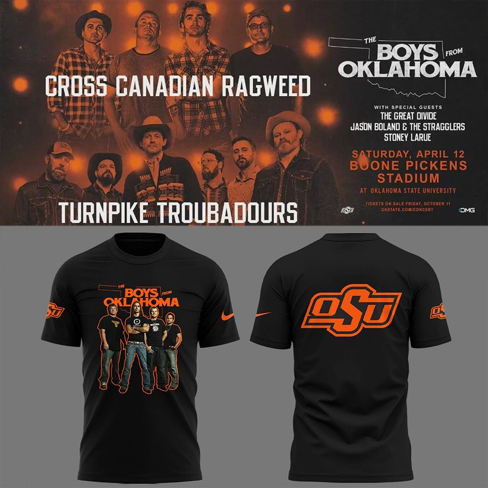 Cowboys Limited The Boys From Oklahoma Black T-Shirt-1