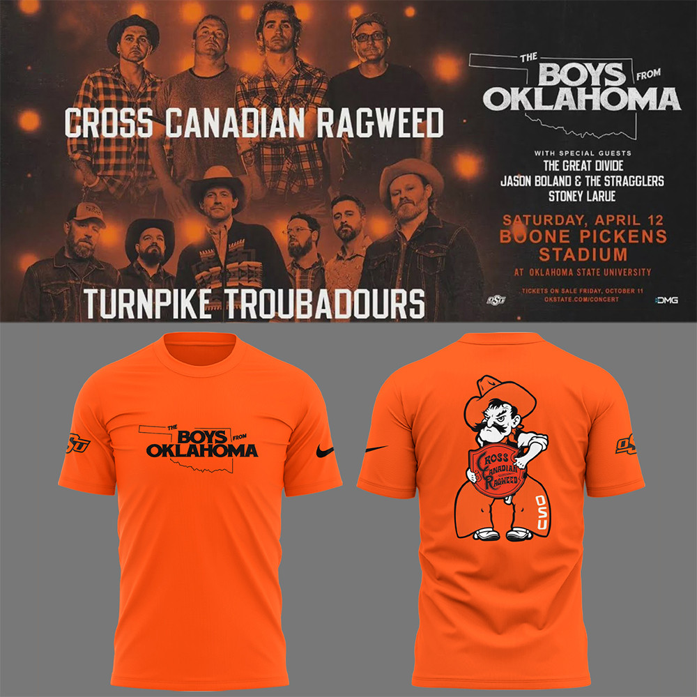 Cowboys Limited The Boys From Oklahoma Orange T-Shirt-1