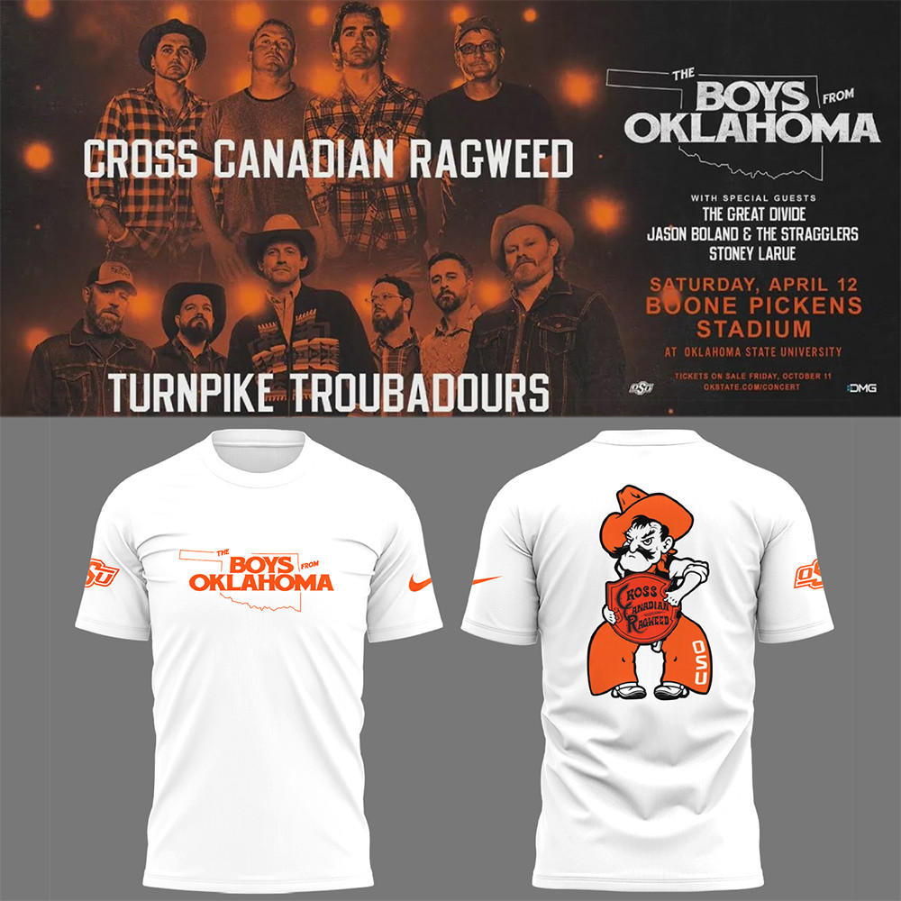 Cowboys Limited The Boys From Oklahoma White T-Shirt-1 Cowboys Limited The Boys From Oklahoma White T-Shirt-1