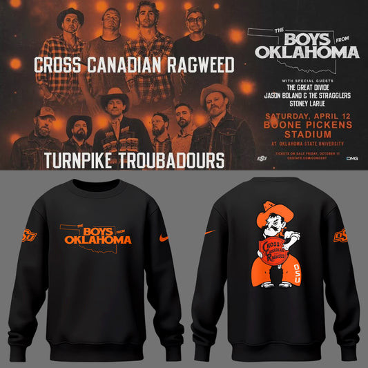 Cowboys The Boys From Oklahoma Black Sweatshirt Best Gift For Fans-1