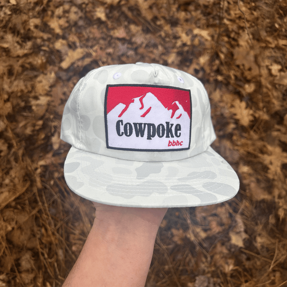 Cowpoke Hat Camo Cowpoke White Camo SnapBack Hat Gifts For Husband-1