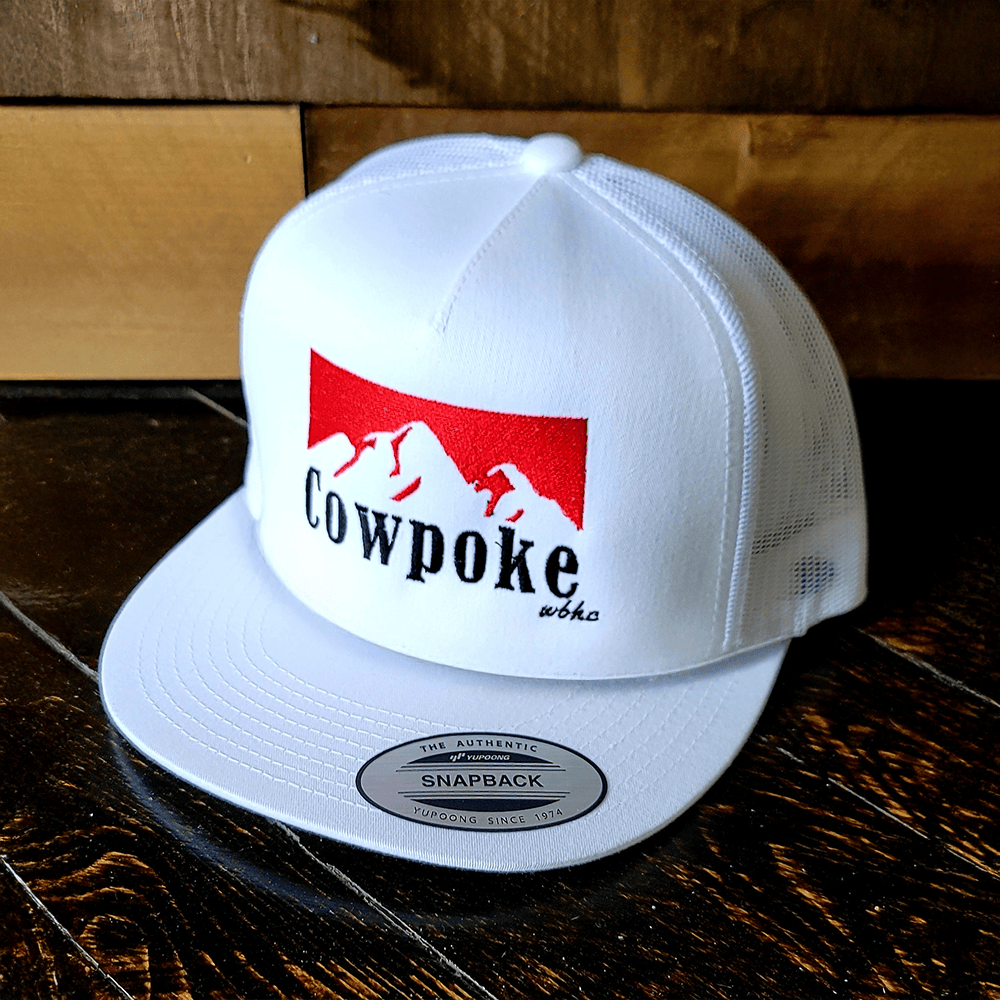 Cowpoke Hat Camo Cowpoke White Trucker Snapback Hat Gifts For Father-1