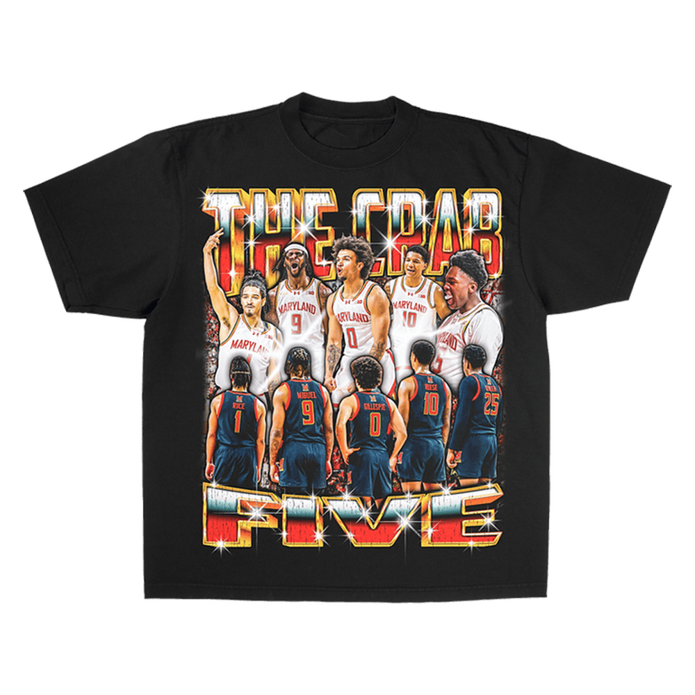 Crab Five T-Shirt The Crab Five Maryland Basketball Shirt Father's Day Gifts For Dad-1