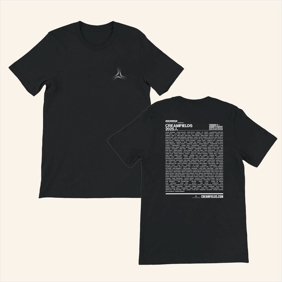 Creamfields Merch Creamfields 2025 Black T-Shirt Gifts For Dad Birthday Gifts For Besties-1