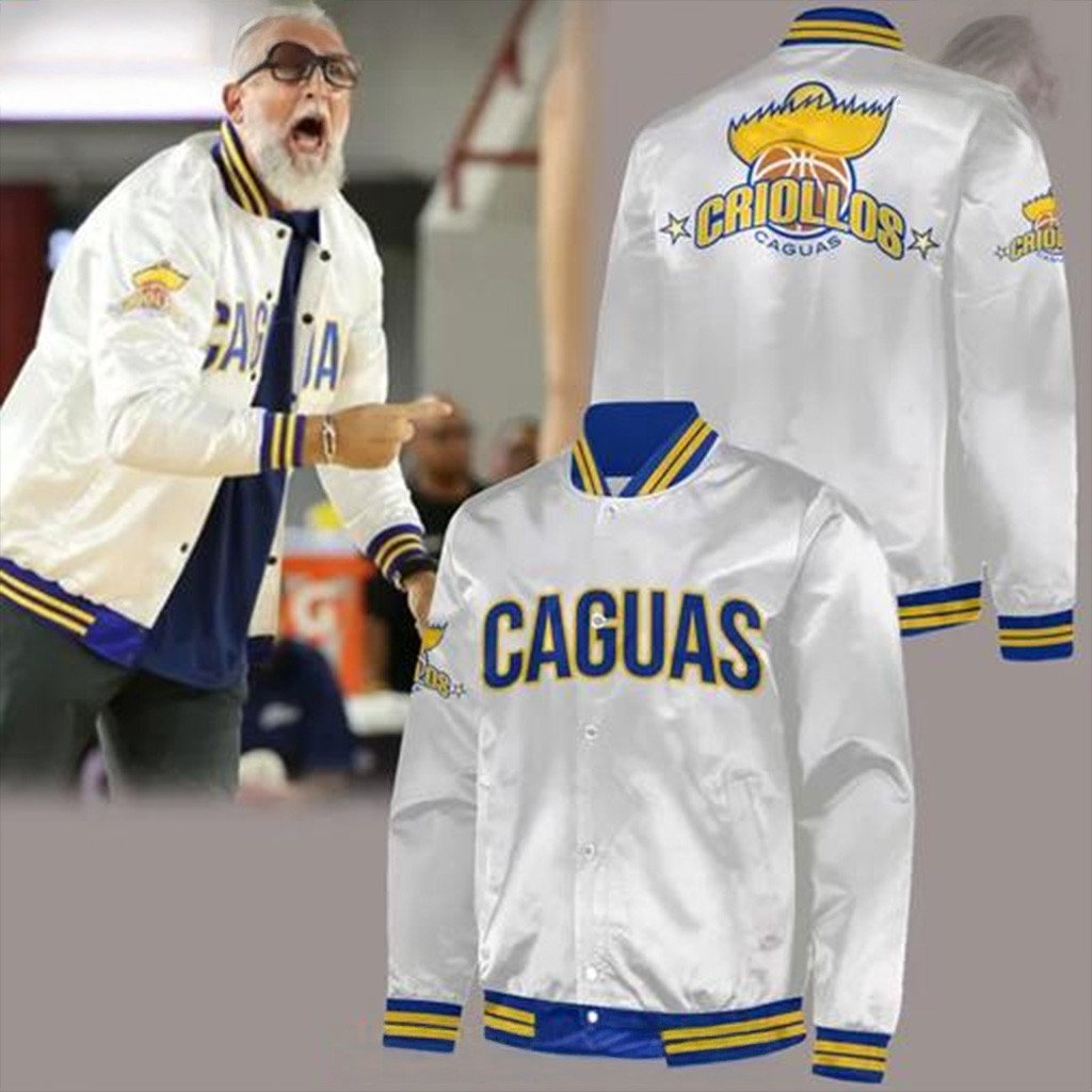 Criollos de Caguas Basketball Satin Varsity Jacket Best Gift For A Basketball Fan-1