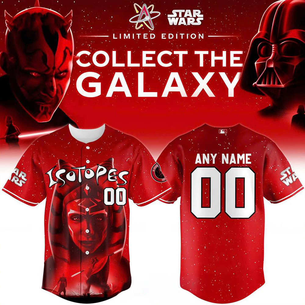 Custom Albuquerque Isotopes X Star Wars Baseball Jersey 2025 Isotopes Merch Fans Gifts-1