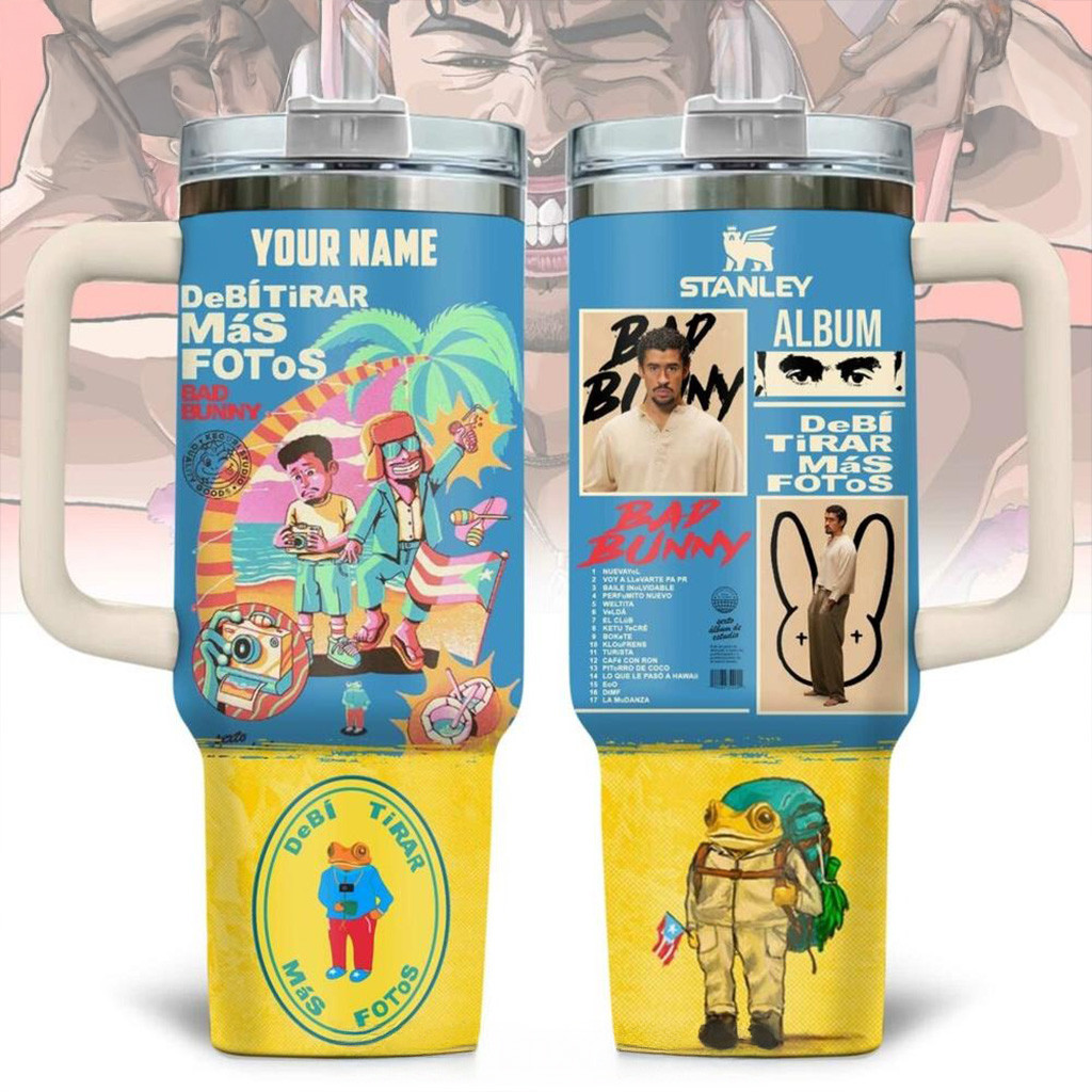 Custom Bad Bunny DeBI Tirar Mas Fotos Stanley Tumbler Gift Ideas For Husband-1