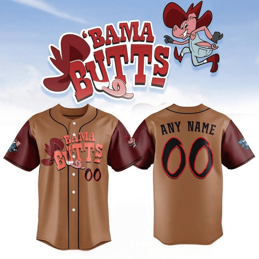 Custom Bama Butts 2025 Limited Edition Jersey Bama Butts Merch Great Gifts For Dad-1