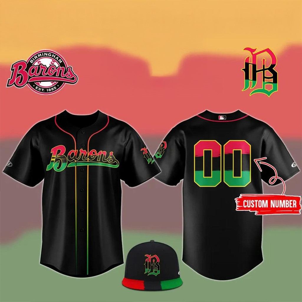 Custom Birmingham Barons X 2025 Juneteenth Day Baseball Jersey Birmingham Barons Merch-1
