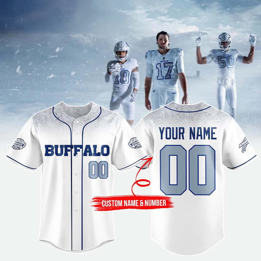 Custom Buffalo Bills 2025 Baseball Jersey Buffalo Bills Merch Gifts For Football Fan-1