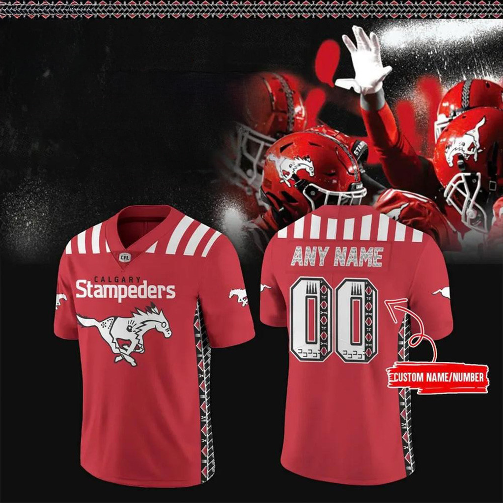 Custom Calgary Stampeders 2025 Indigenous Month Football Jersey Calgary Stampeders Merch-1