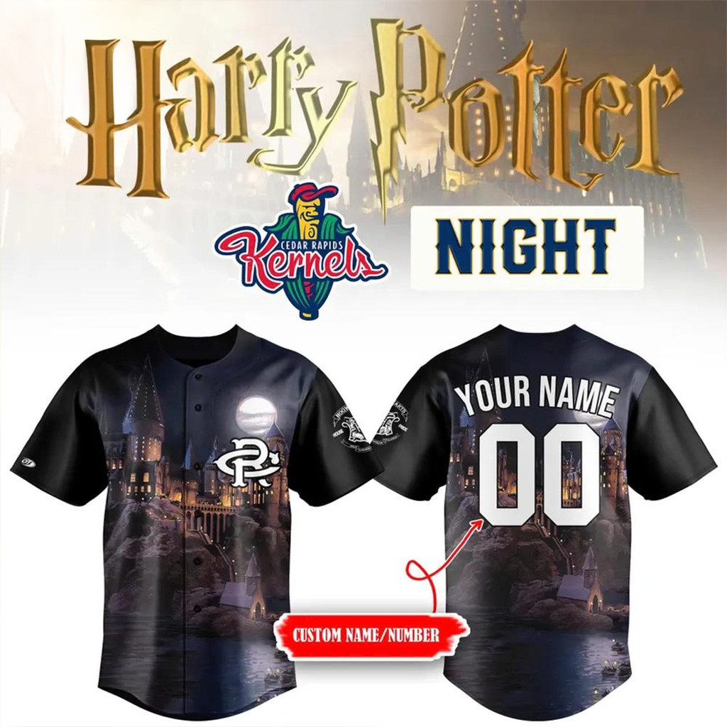 Custom Cedar Rapids Kernels 2025 Harry Potter Night Baseball Jersey Gifts For Baseball Fans-1