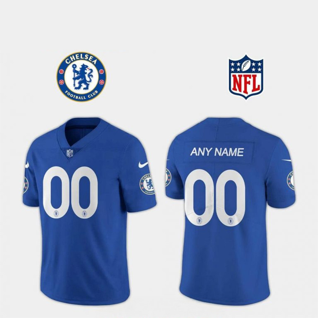 Custom Chelsea x NFL Nike Club World Cup Game Road Special Football Jersey Gifts For Fans-1