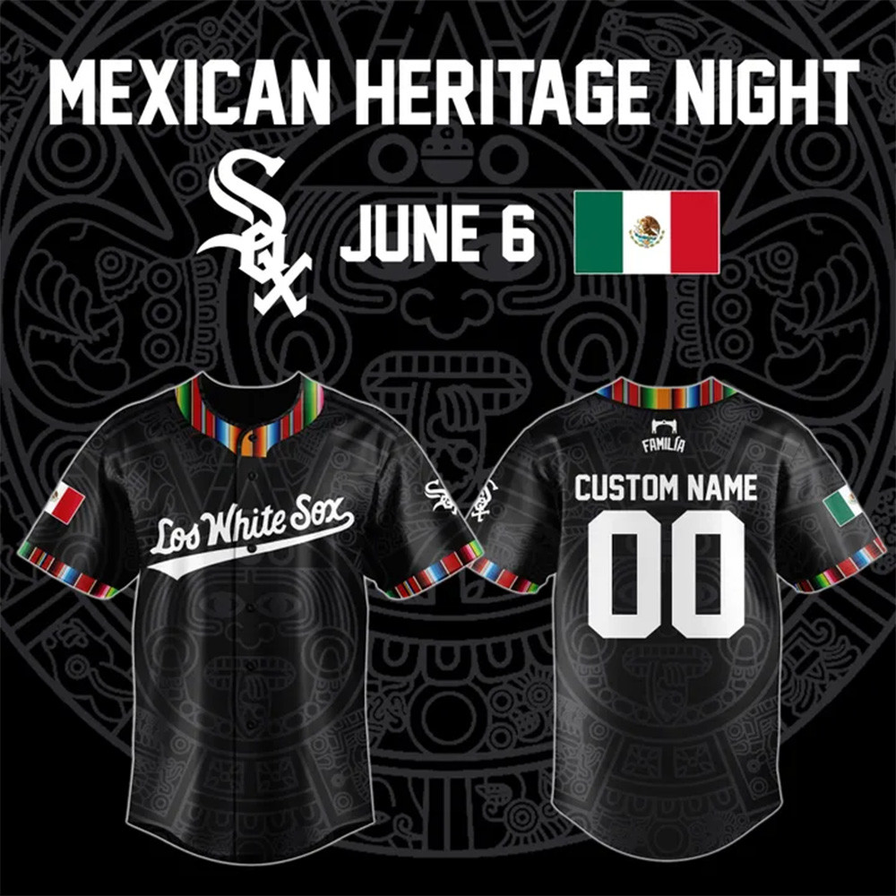 Custom Chicago White Sox Mexican Heritage Night Jersey Best Gift For Baseball Lovers-1