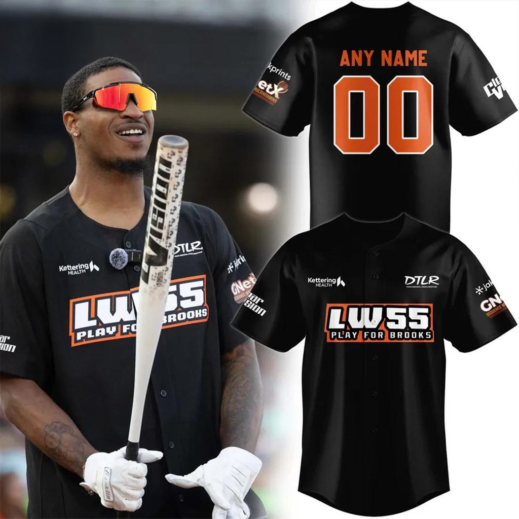 Custom Cincinnati Bengals Logan Wilson Play For Brooks Baseball Jersey Cincinnati Bengals Merch-1