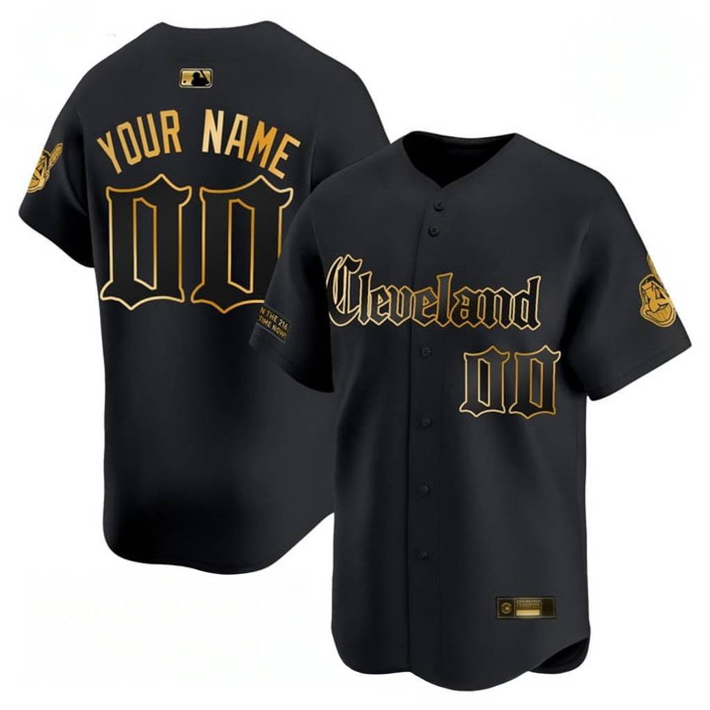 Custom Cleveland Indians Gothic Iron Edition Forged In The 216 Baseball Jersey Gift For Dad-1