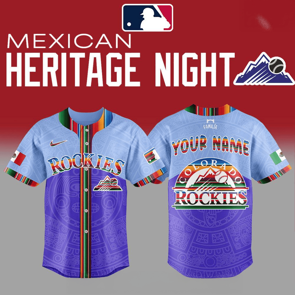Custom Colorado Rockies 2025 Mexican Heritage Night Special Jersey Colorado Rockies Merch-1