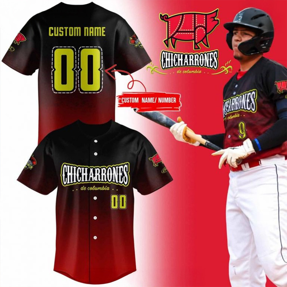 Custom Columbia Fireflies Chicharrones De Columbia 2025 Baseball Jersey Columbia Fireflies Merch-1