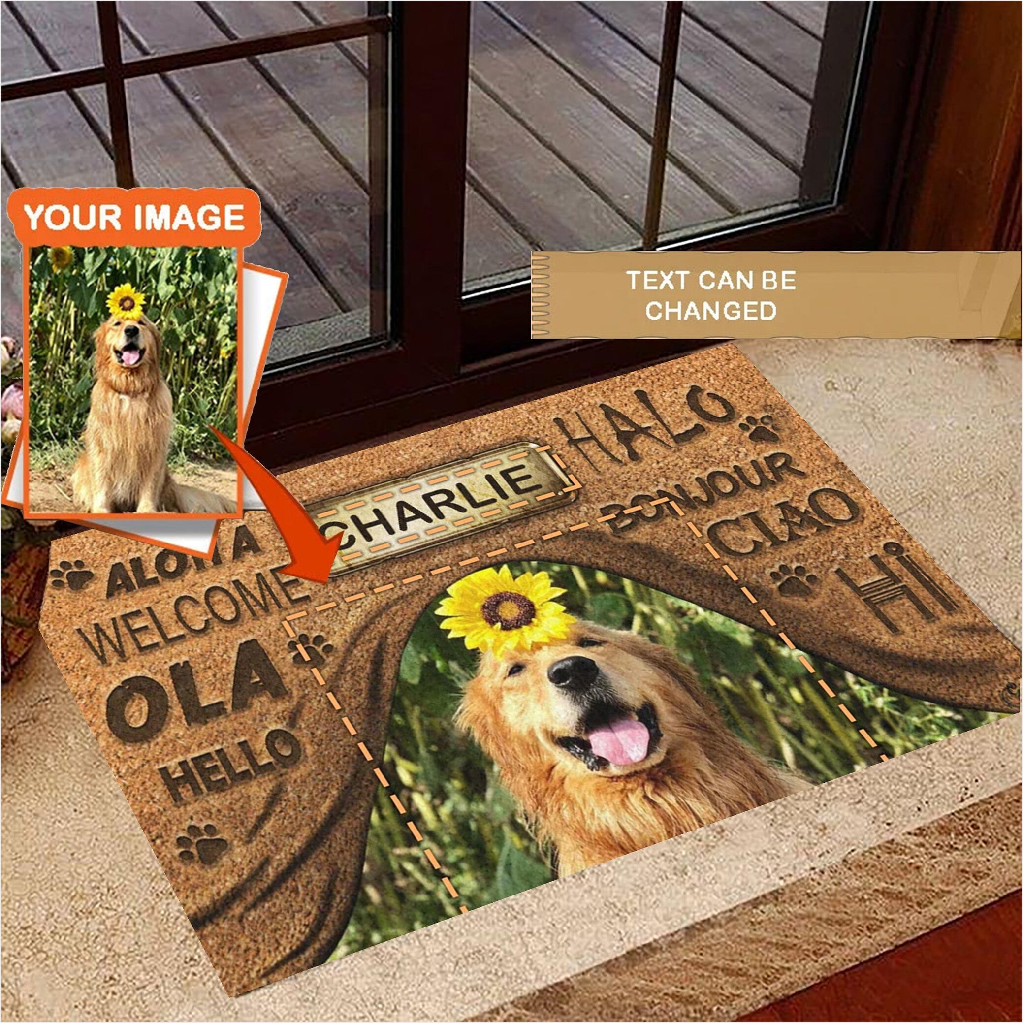 Custom Dog Doormat Welcome Personalized Doormat With Dog Picture Birthday Gifts For Best Friend-1