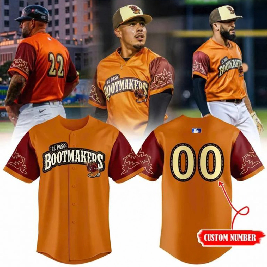 Custom El Paso Chihuahuas Bootmakers Special 2025 Baseball Jersey Chihuahuas Merch-1