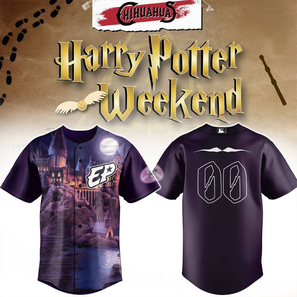 Custom El Paso Chihuahuas X Harry Potter Weekend Baseball Jersey Chihuahuas Merch For Fans-1