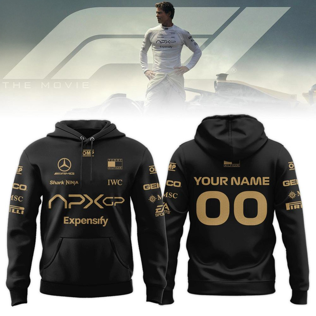 Custom F1 The Movie APXGP Hoodie Brad Pitt 2025 Merch Gifts For Boyfriend-1