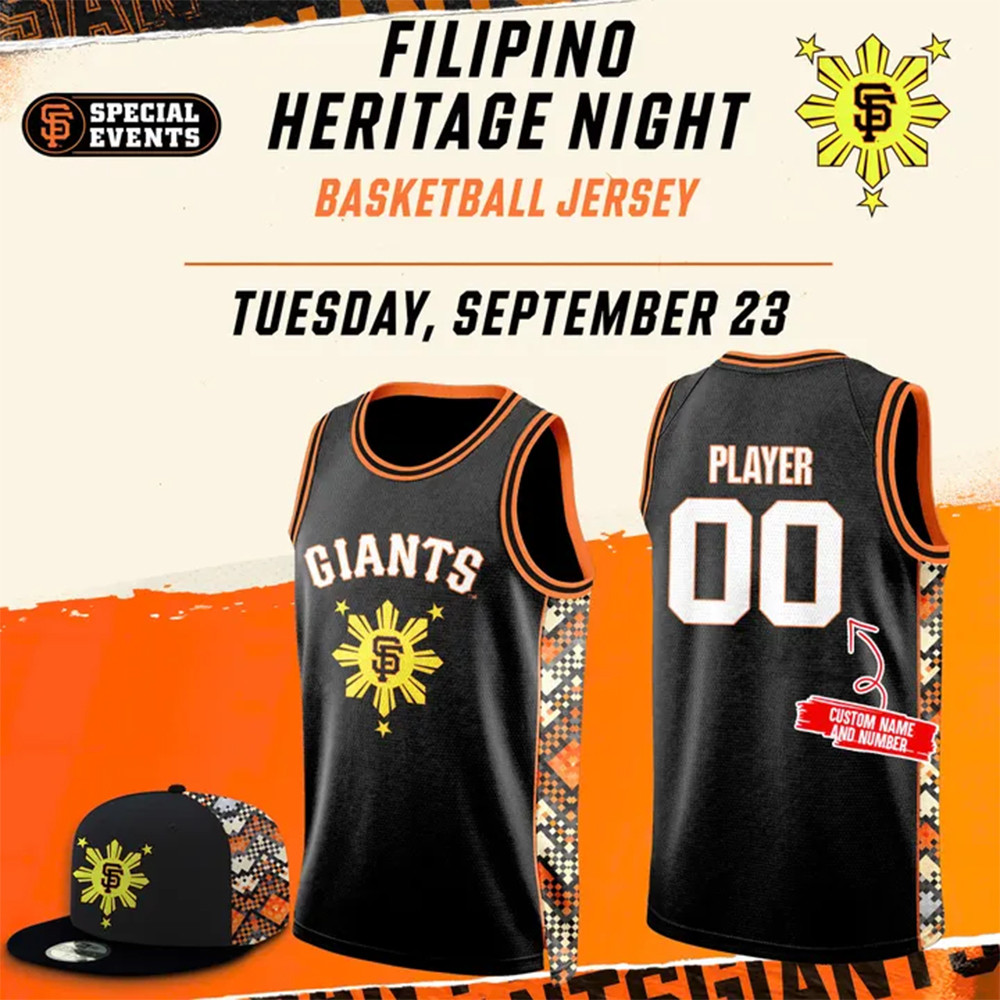 Custom Giants Filipino Heritage Night Basketball Jersey Football Related Gifts-1
