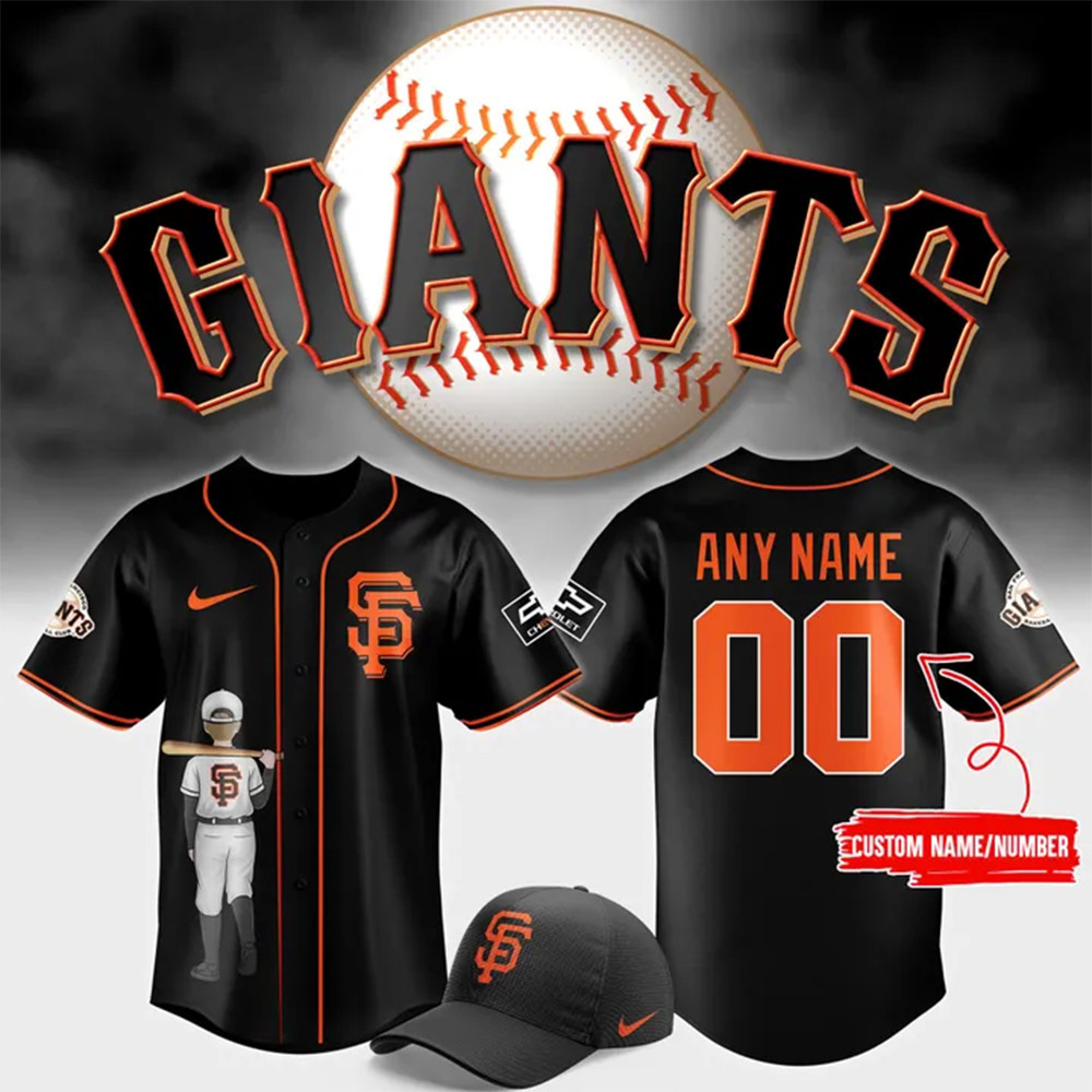 Custom Giants Nike Black Limited Jersey 2025 Gift Ideas For Football Lovers-1