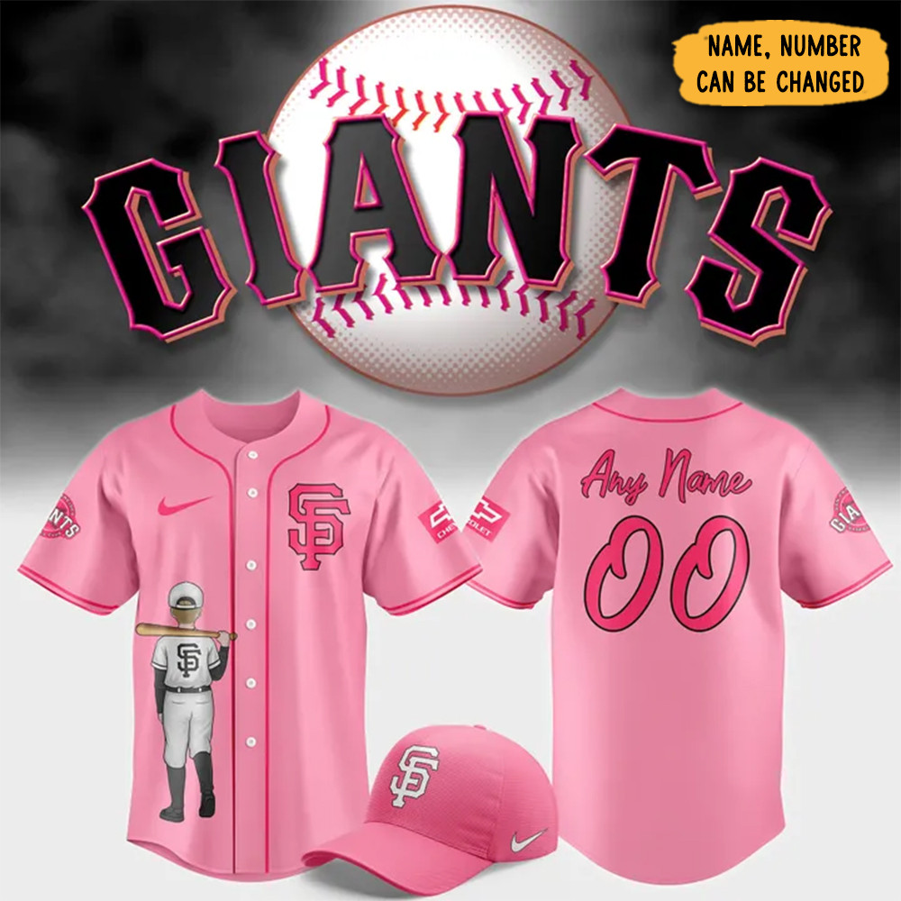 Custom Giants Nike Pink Limited Jersey 2025 Best Gift For Football Lovers-1