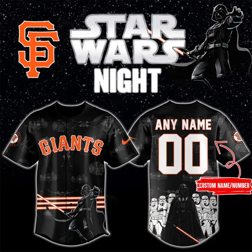 Custom Giants Star Wars 2025 Jersey Football Fan Gift Ideas-1